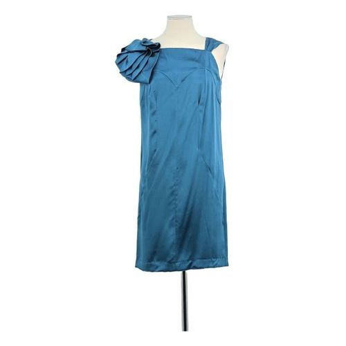 Robe courte Robe en soie bleue - Miu Miu - Modalova