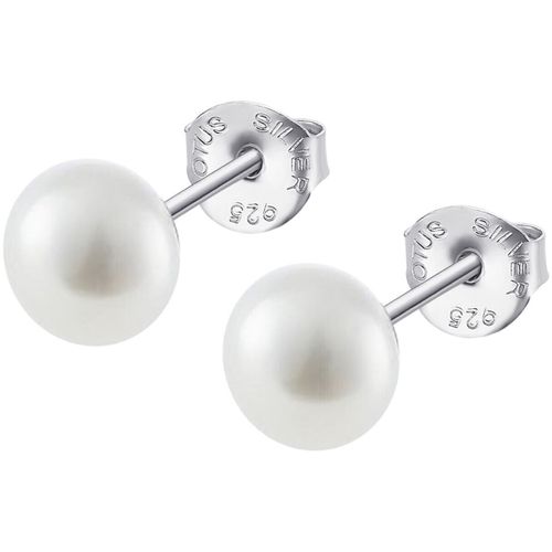Boucles oreilles Clous d'oreilles Silver perle 6 mm - Lotus - Modalova