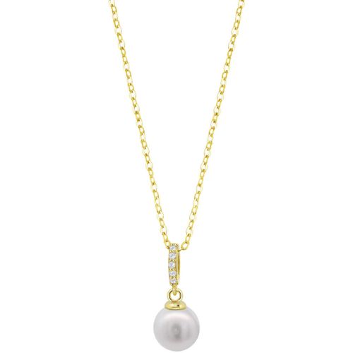Collier Collier Silver pendentif perle 8mm - Lotus - Modalova
