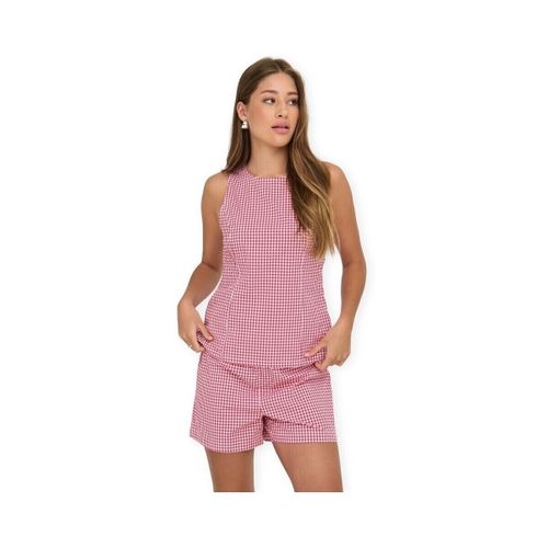 Debardeur Top Maye Check - Salsa/White - Only - Modalova