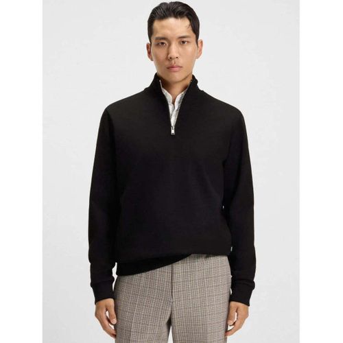 Polaire Sweat camionneur noir en coton - BOSS - Modalova