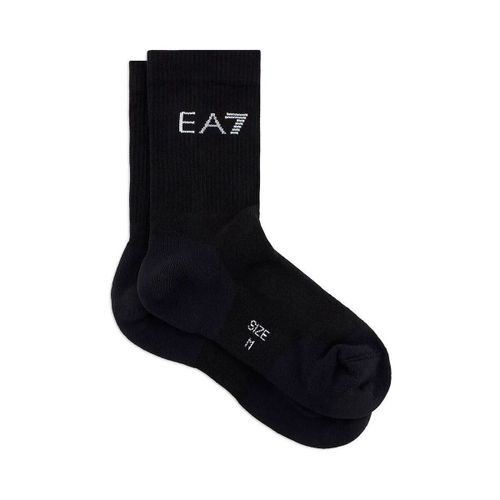 Chaussettes 245022 CC999-MC001 BLACK WHITE - Emporio Armani EA7 - Modalova