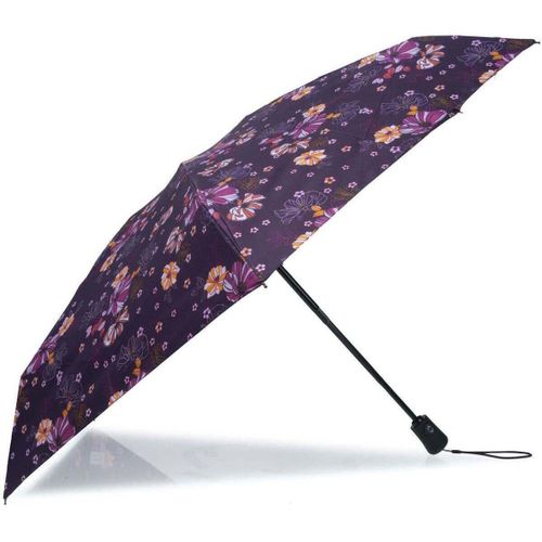 Parapluies Parapluie Mini Auto Fleurs Aubergine - Isotoner - Modalova