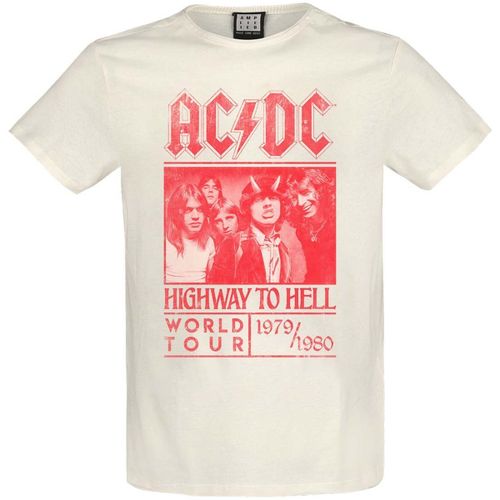 T-shirt Highway To Hell Red Poster - Amplified Clothing - Modalova