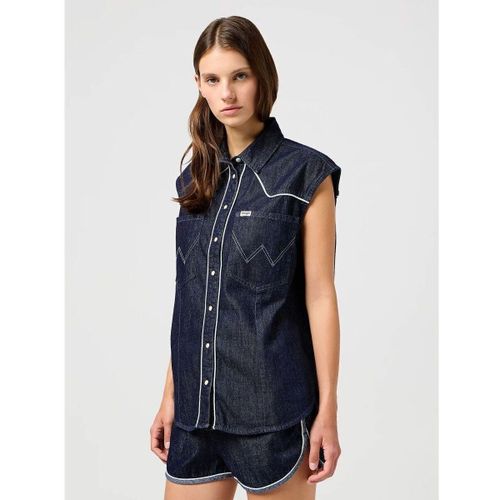 Chemise 112362615 SLEEVELESS-DENIM DARK - Wrangler - Modalova