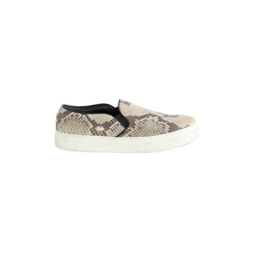 Slip ons Baskets en cuir grises - Céline - Modalova