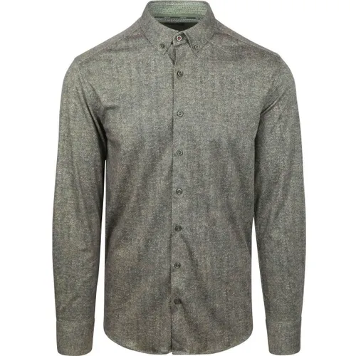 Chemise Chemise Jersey Herringbone Verte - State Of Art - Modalova