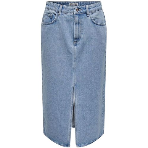 Jupes midi 15319268 BIANCA-LIGHT BLUE DENIM - Only - Modalova