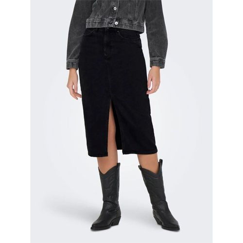 Jupes midi 15319268 BIANCA-WASHED BLACK - Only - Modalova
