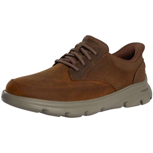 Baskets basses Baskets décontractées en cuir Garza à enfiler Arch Fit - Skechers - Modalova