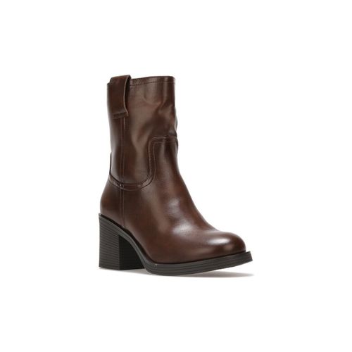 Boots Bottines - Marron - La Modeuse - Modalova