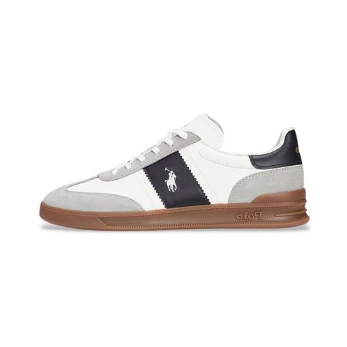 Baskets basses HERITAGE AERA - 809956119 002-WHITE/BLACK/GREY - Ralph Lauren - Modalova