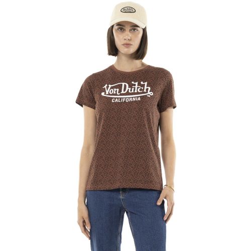 T-shirt T-shirt col rond allover et print devant Leopard - Von Dutch - Modalova