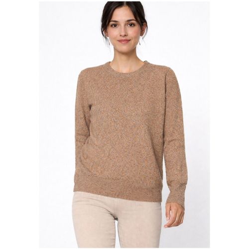 Sweat-shirt Pull Col Rond F, Marron - Kebello - Modalova