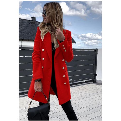 Manteau Manteau Mi Long F, Rouge - Kebello - Modalova