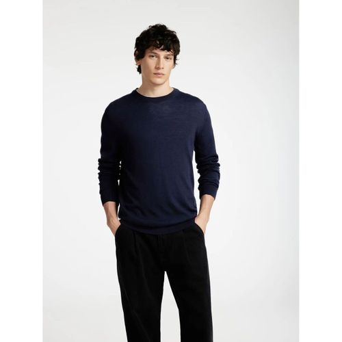 Pull 16094647 TRAY MERINO CREW.-NAVY BLAZER - Selected - Modalova