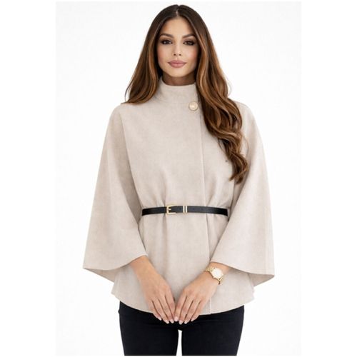Blouson Cape Poncho F, Beige - Kebello - Modalova