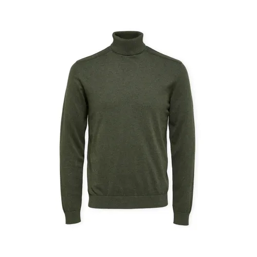 Pull Noos Berg Roll Neck Knit - Forest Green - Selected - Modalova
