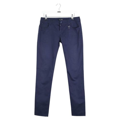 Chinots Chino en coton bleu marine - Emporio Armani - Modalova
