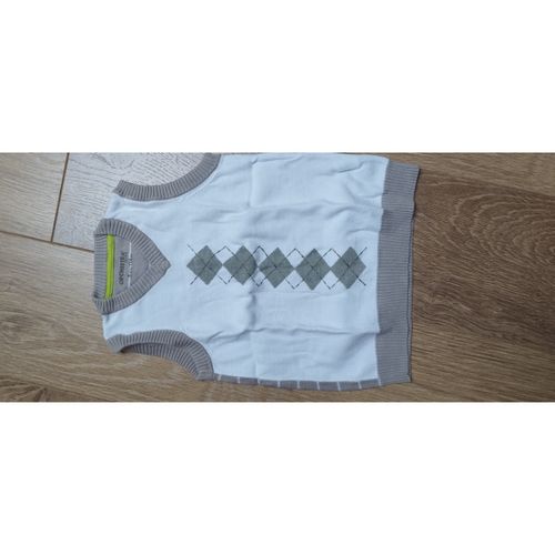 Gilets de costume Pull sans manches blanc beige jacquard - 5 ans - Orchestra - Modalova