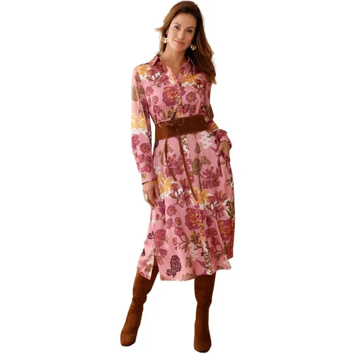 Robe by - Robe chemisier toute boutonnée - Daxon - Modalova