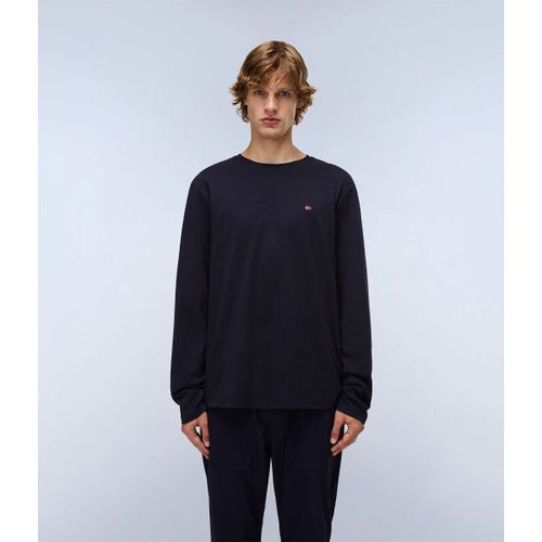 T-shirt SALIS LS - NP0A4HN7-1761 BLU MARINE - Napapijri - Modalova