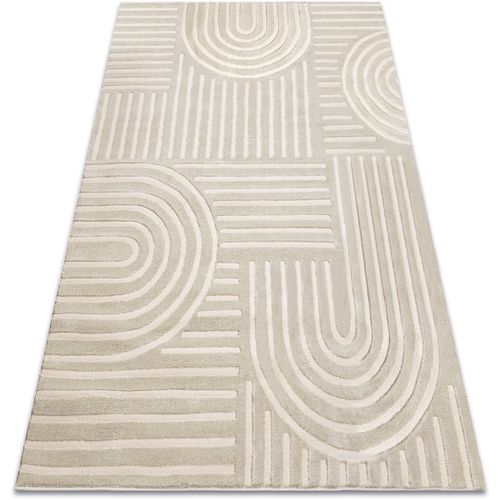 Tapis Tapis BALANCE 1918 taupe - Géométrique, structur 160x220 cm - Rugsx - Modalova