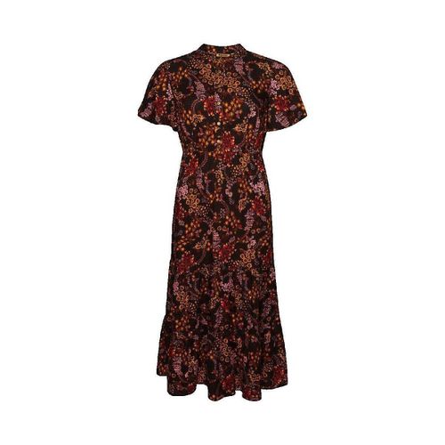 Robe Robe mi-longue imprimée à manches courtes et volants - Superdry - Modalova