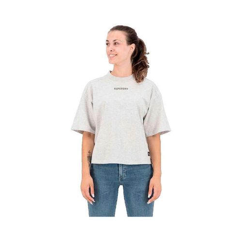 T-shirt T-shirt Tech Boxy gris - Superdry - Modalova