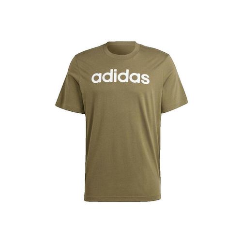 T-shirt T-shirt Essentials avec logo brodé - kaki - adidas - Modalova