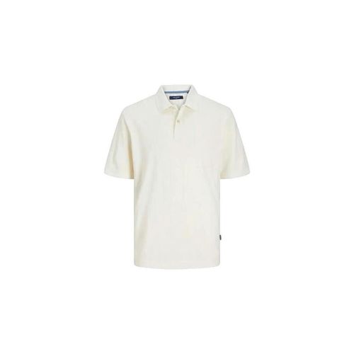 Polo Polo manches courtes Bluwilliam Wash blanc - Jack & Jones - Modalova