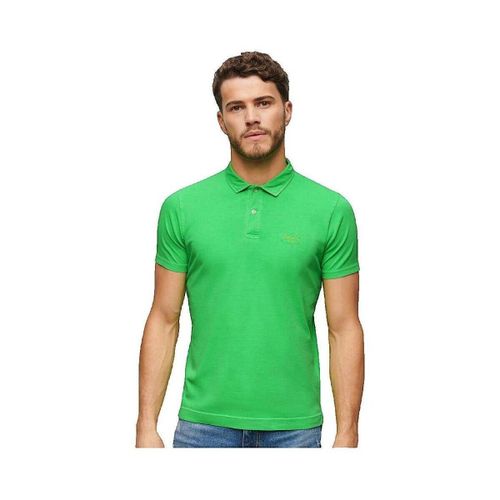 Polo Polo Essential Logo Neon vert - Superdry - Modalova