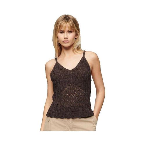 Blouses Débardeur en crochet sans manches marron - Superdry - Modalova