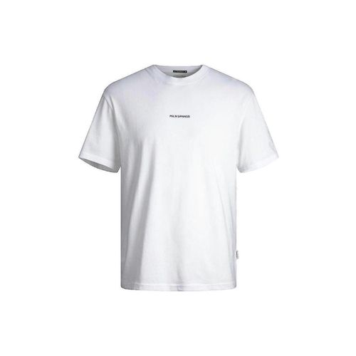 T-shirt T-shirt blanc col rond manches courtes - Jack & Jones - Modalova