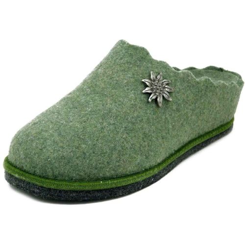 Chaussons Mule, Feutre de Laine, Semelle Amovible - 583VE - Le Tirolesi - Modalova