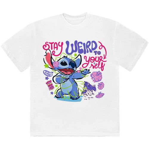 T-shirt Stay Weird To Yourself - Disney - Modalova