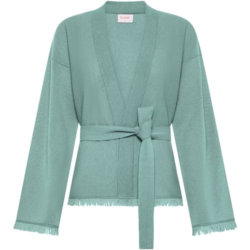 Gilet LONG CARDIGAN FRINGES L/S - Sun68 - Modalova