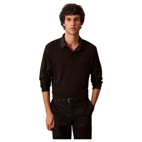 Polo Polo manches longues Ref 66574 UB1 Noir - Calvin Klein Jeans - Modalova