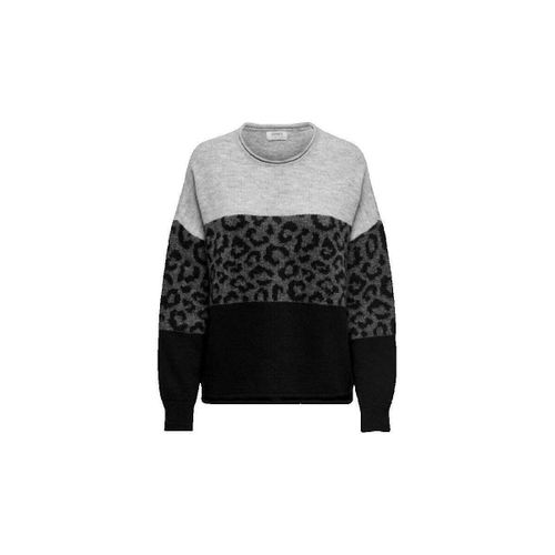 Pull Pull motif léopard col rond - Only - Modalova