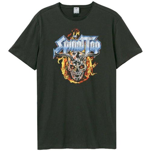 T-shirt Skull And Flames - Amplified Clothing - Modalova