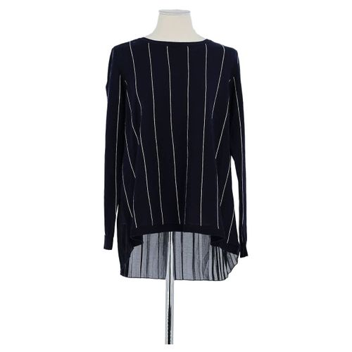 Pull Pull en coton bleu marine - Sandro - Modalova