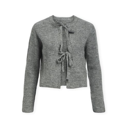 Gilet Noos Parvi Cardigan - Medium Grey Melange - Object - Modalova