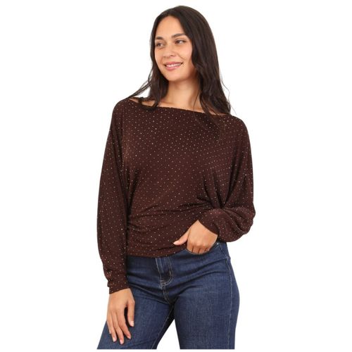 Blouses Tops, t-shirts - Marron - La Modeuse - Modalova