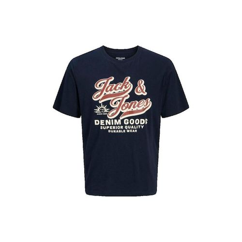 T-shirt T-shirt col rond bleu ciel - Jack & Jones - Modalova