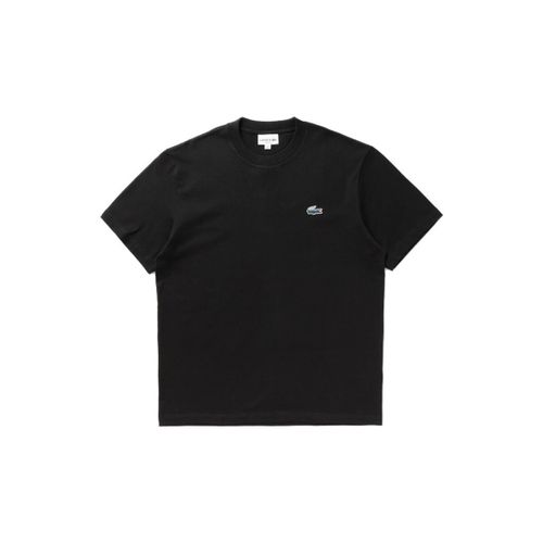 T-shirt T-shirt -Noir-manches courtes coupe classique Holid - Lacoste - Modalova