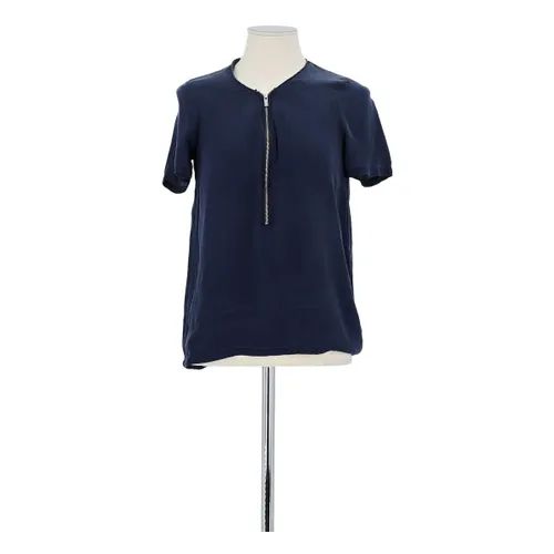 Blouses T-shirt en soie bleu marine - The Kooples - Modalova