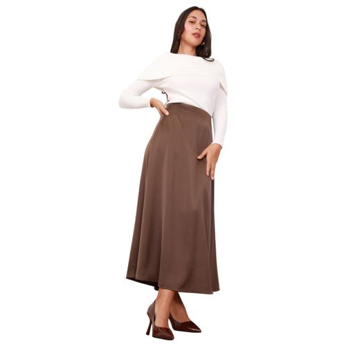 Jupes longues Jupes - Marron - La Modeuse - Modalova
