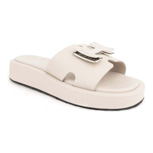 Claquettes Women's Beige Open-Toe Slides - Sergio Moretti - Modalova