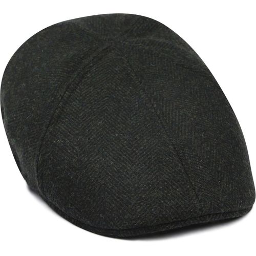 Chapeau Flat Cap Wool Herringbone Vert Foncé - Suitable - Modalova