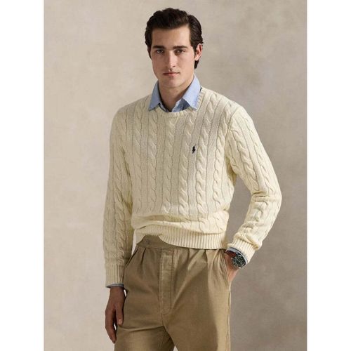 Pull Pull torsadé beige en coton - Ralph Lauren - Modalova